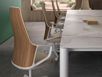 EXTRA CONFERENCE TABLE ME01342 - Rectangular aluminium and wood meeting table by Andreu World - view 3